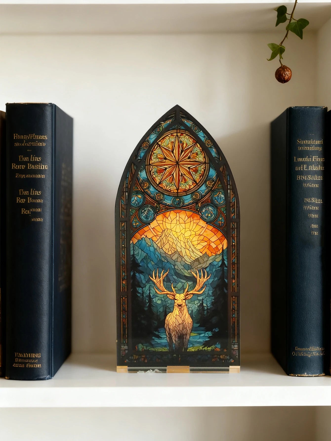 Décor de bureau en arc acrylique gothique - Le Grimoire Ancien