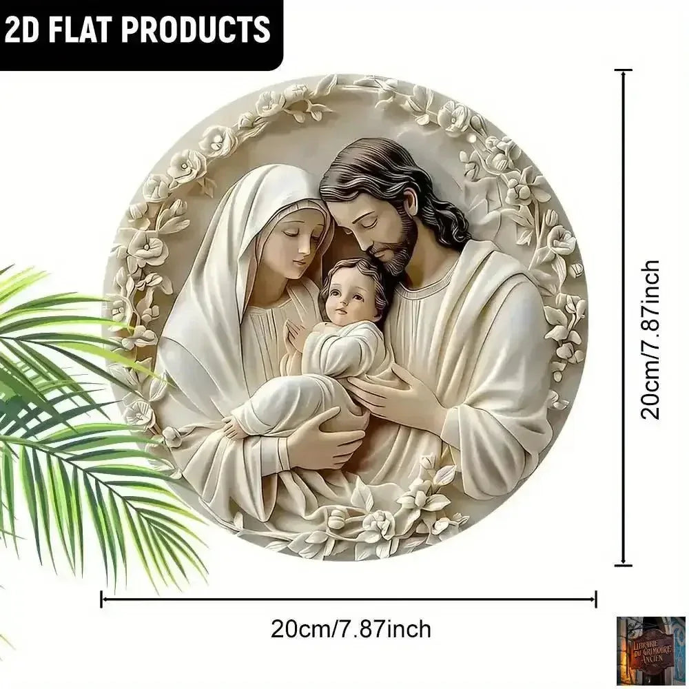 Décoration 2D en bois rond - à suspendre - 20 cm - © 2026 Le Grimoire Ancien