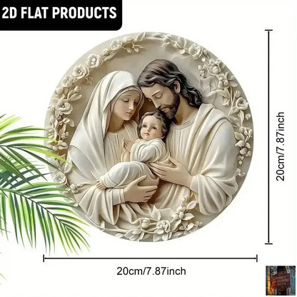 Décoration 2D en bois rond - à suspendre - 20 cm - © 2026 Le Grimoire Ancien