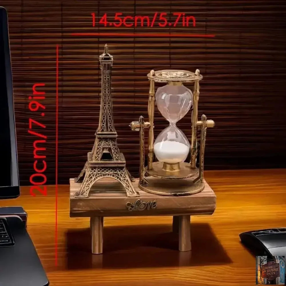 Décoration créative - Tour EIFFEL & Sablier du Temps - © 2026 Le Grimoire Ancien