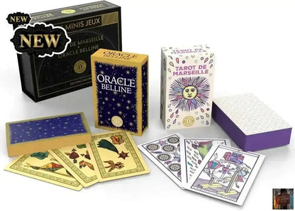 Dusserre - Minis Jeux Tarot de Marseille & Oracle Belline | Coffret Collector Cartomancie | Edition Limitée - © 2026 Le Grimoire Ancien