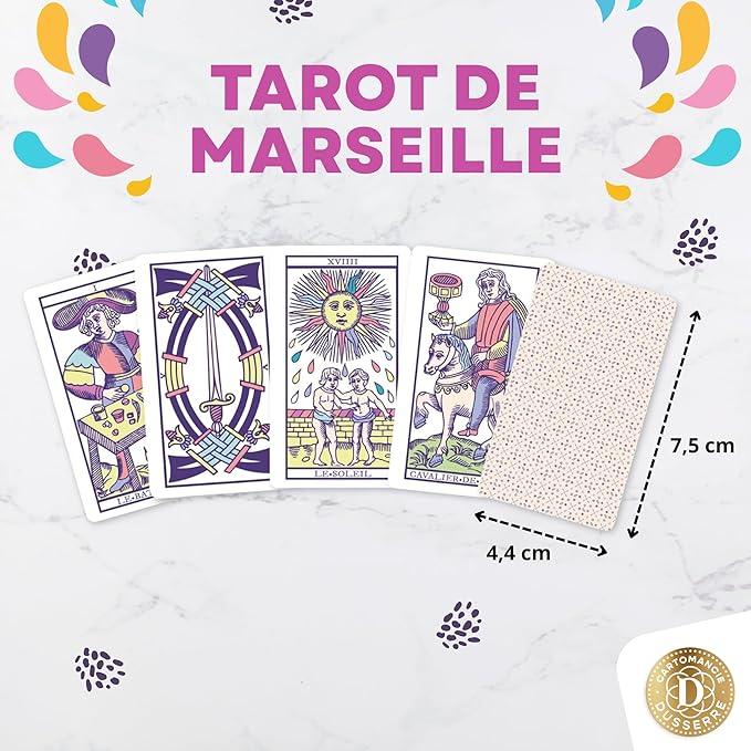 Dusserre - Minis Jeux Tarot de Marseille & Oracle Belline | Coffret Collector Cartomancie | Edition Limitée - © 2026 Le Grimoire Ancien