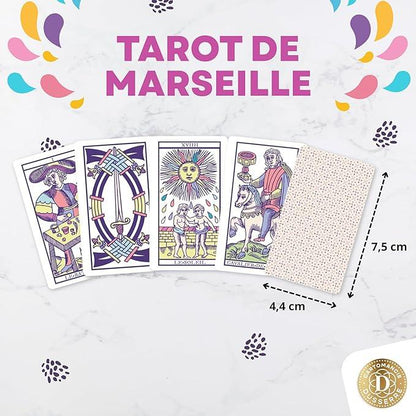 Dusserre - Minis Jeux Tarot de Marseille & Oracle Belline | Coffret Collector Cartomancie | Edition Limitée - © 2026 Le Grimoire Ancien