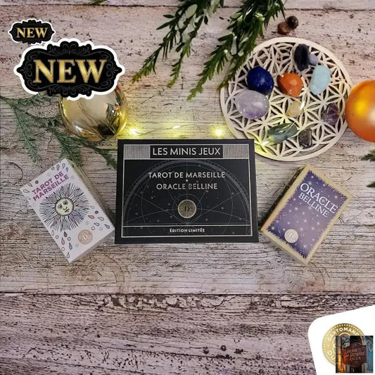 Dusserre - Minis Jeux Tarot de Marseille & Oracle Belline | Coffret Collector Cartomancie | Edition Limitée - © 2026 Le Grimoire Ancien