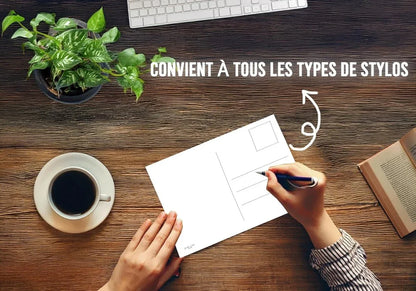 Edition Colibri Cartes Postales de Paris – Illustration Aquarelle de la Tour Eiffel – Bonjour | Lot de 10 cartes plates (A6) – Verso à écrire - © 2026 Le Grimoire Ancien