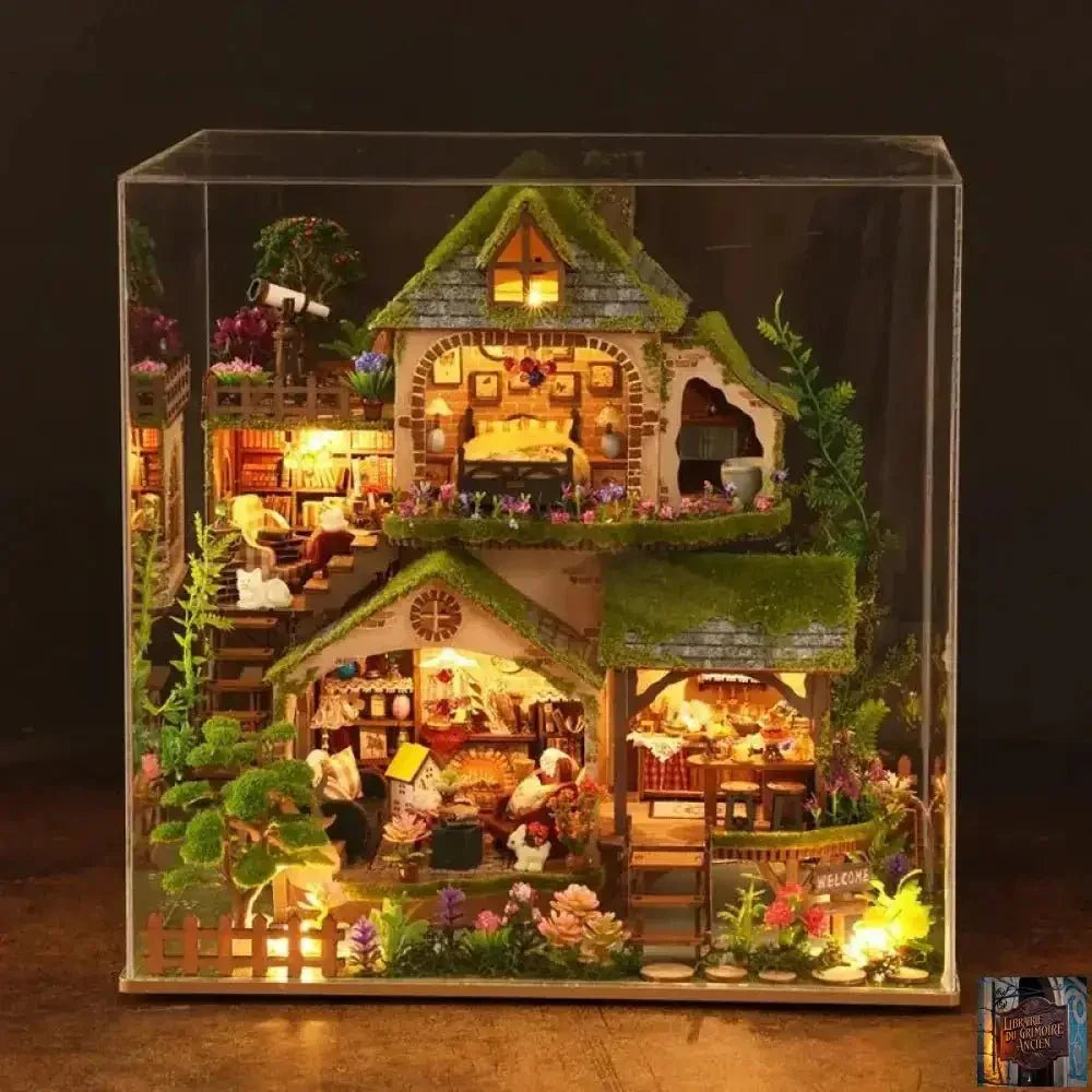Ensemble d'aventure forestière en bois DIY – Mini modèle de maison - © 2026 Le Grimoire Ancien