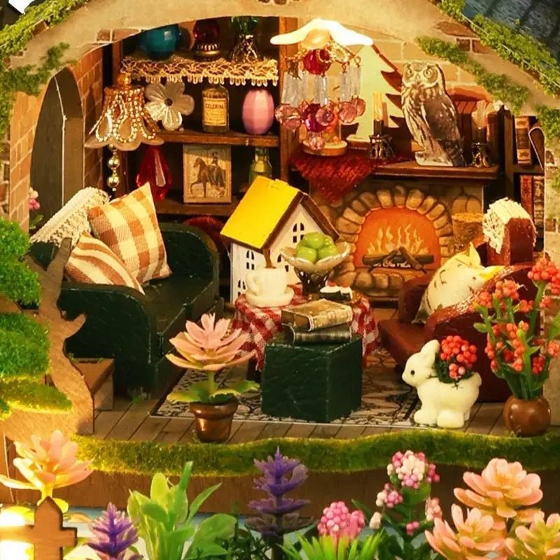Ensemble d'aventure forestière en bois DIY – Mini modèle de maison - Le Grimoire Ancien