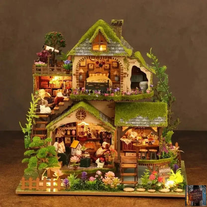 Ensemble d'aventure forestière en bois DIY – Mini modèle de maison - © 2026 Le Grimoire Ancien
