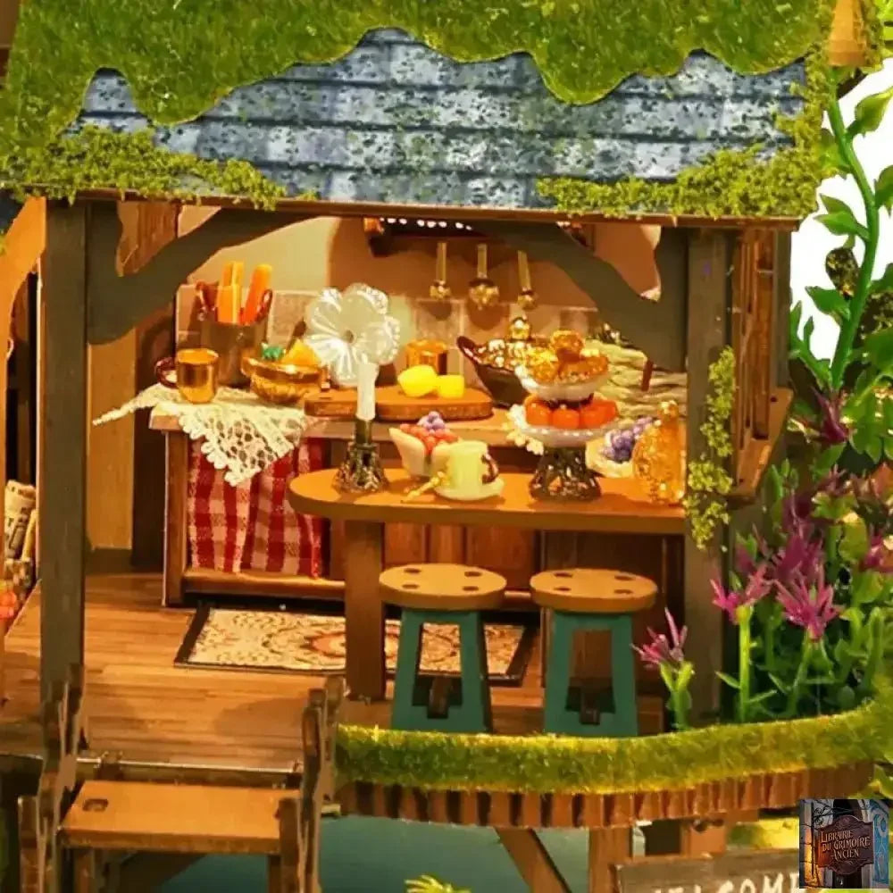 Ensemble d'aventure forestière en bois DIY – Mini modèle de maison - © 2026 Le Grimoire Ancien