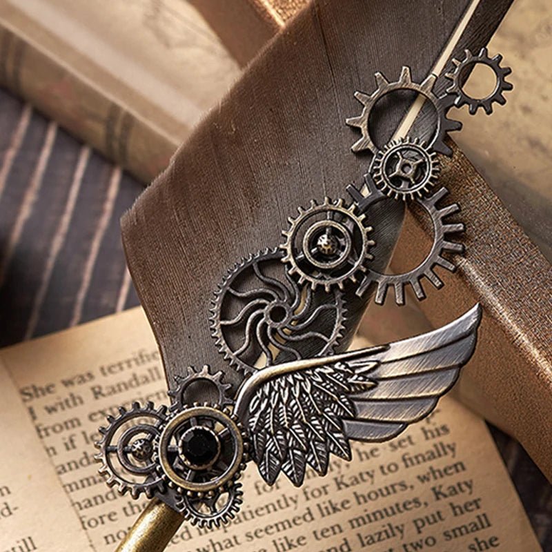 Ensemble de stylos avec plume (encre fournie) - Le Grimoire Ancien