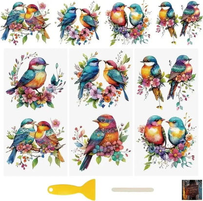 Feuilles autocollantes rétro pour scrapbooking - Autocollants magiques (Lot de 3 feuilles) - © 2026 Le Grimoire Ancien