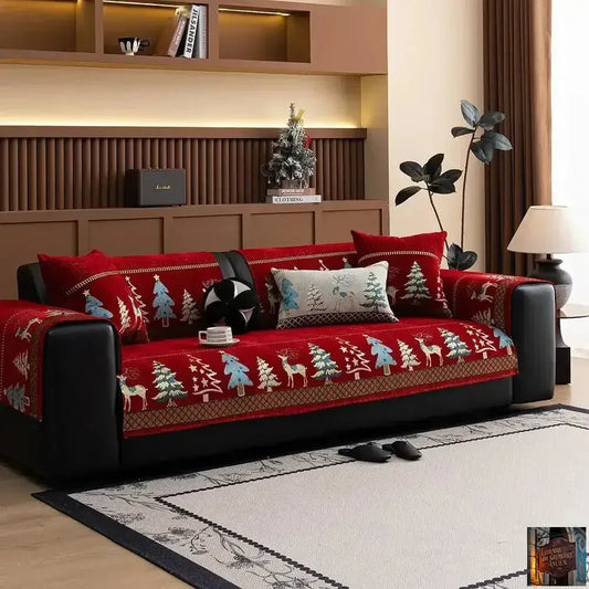 Housse universelle de canapé de noël en Chenille, antidérapante, entièrement couverte, en tissu - © 2026 Le Grimoire Ancien