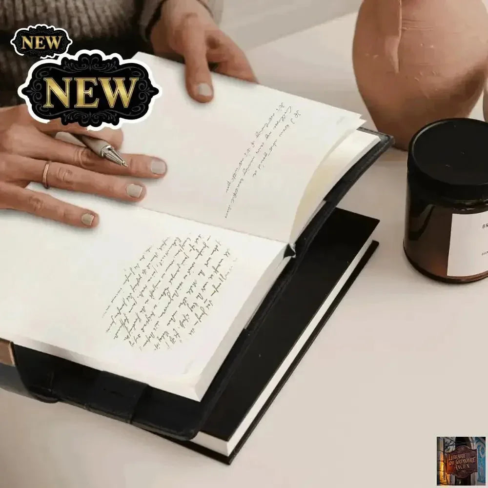 Journal en cuir avec stylo - © 2026 Le Grimoire Ancien