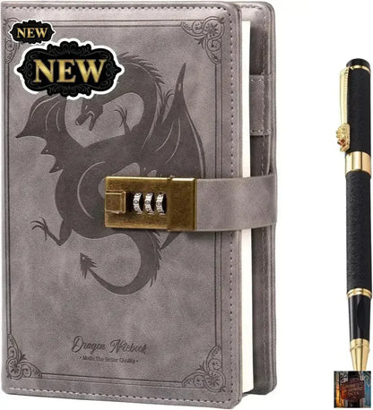 Journal en cuir avec stylo - © 2026 Le Grimoire Ancien