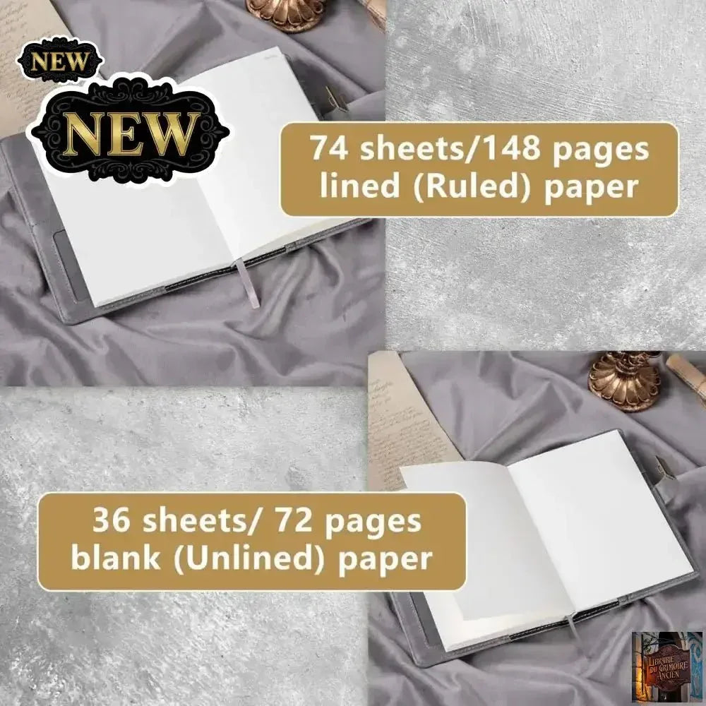 Journal en cuir avec stylo - © 2026 Le Grimoire Ancien