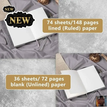 Journal en cuir avec stylo - © 2026 Le Grimoire Ancien