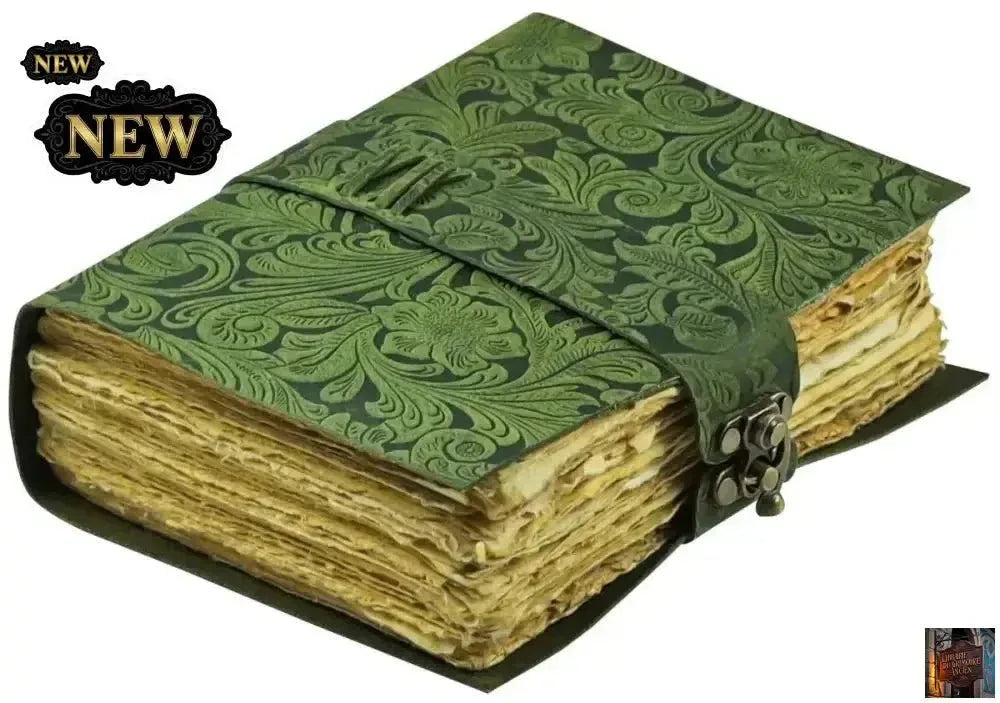 Journal en cuir – Journal antique fait à la main – Journal relié en papier vintage (20,3 cm x 15,2 cm) - © 2026 Le Grimoire Ancien