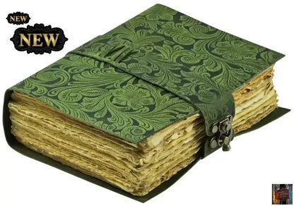 Journal en cuir – Journal antique fait à la main – Journal relié en papier vintage (20,3 cm x 15,2 cm) - © 2026 Le Grimoire Ancien