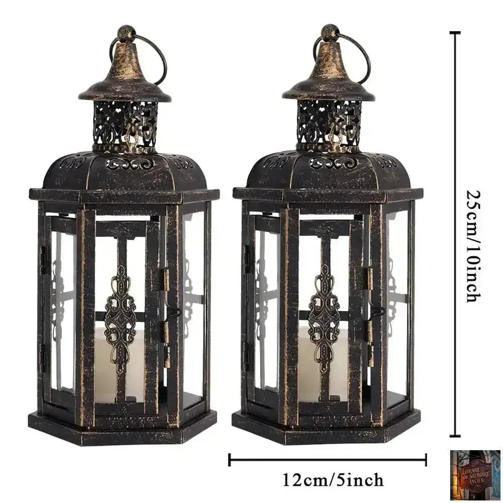 Lanterne nordique vintage (bougie non fournie) - © 2026 Le Grimoire Ancien