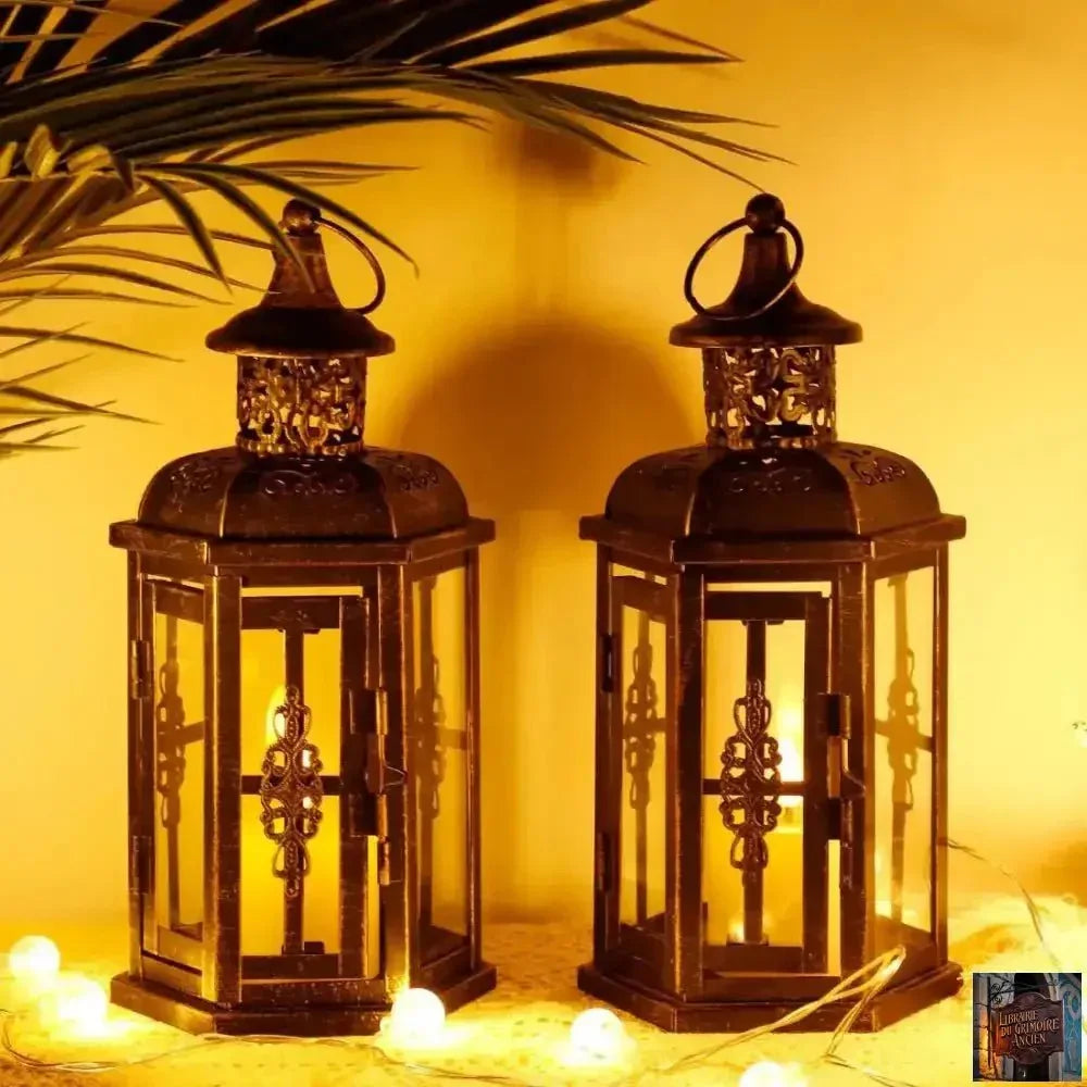 Lanterne nordique vintage (bougie non fournie) - © 2026 Le Grimoire Ancien