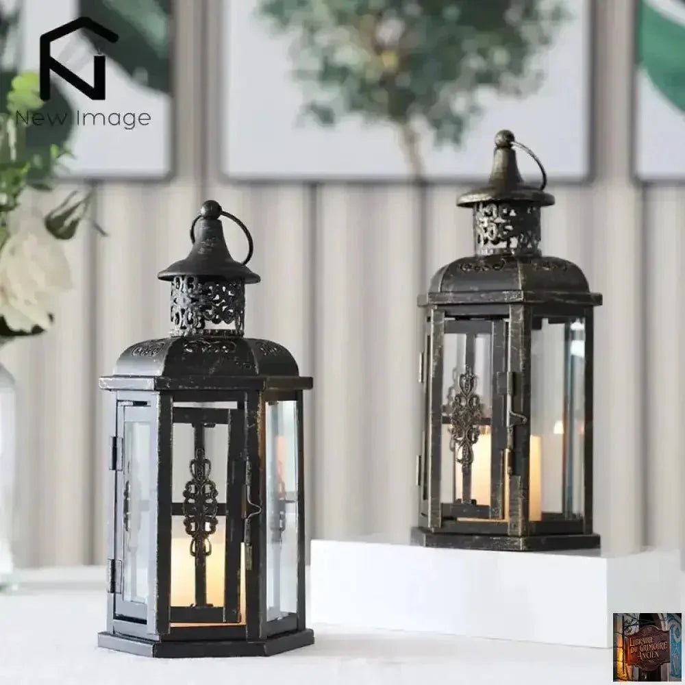 Lanterne nordique vintage (bougie non fournie) - © 2026 Le Grimoire Ancien