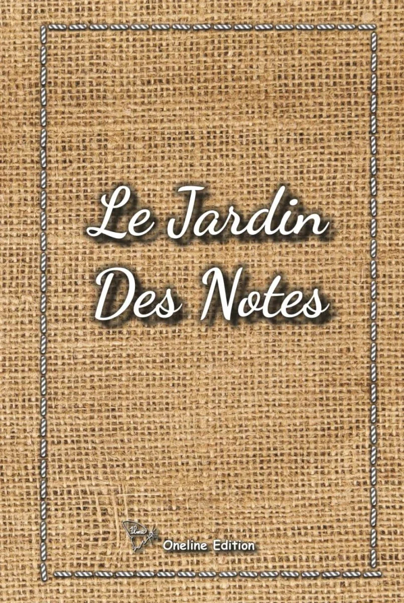 Le Jardin des Notes Carnet de notes Design motif toile de jute vintage - © 2026 Le Grimoire Ancien