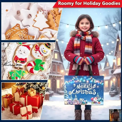 Lot de 8 grands sacs cadeaux de Noël - Format 33 x 24 x 17 cm - © 2026 Le Grimoire Ancien