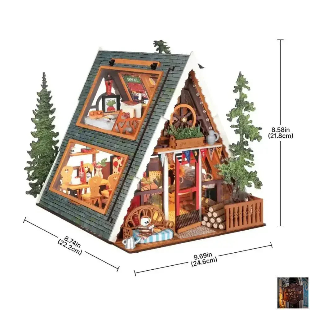 Maison miniature 3D - Puzzle en bois décor de bureau - © 2026 Le Grimoire Ancien