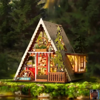 Maison miniature 3D - Puzzle en bois décor de bureau - © 2026 Le Grimoire Ancien