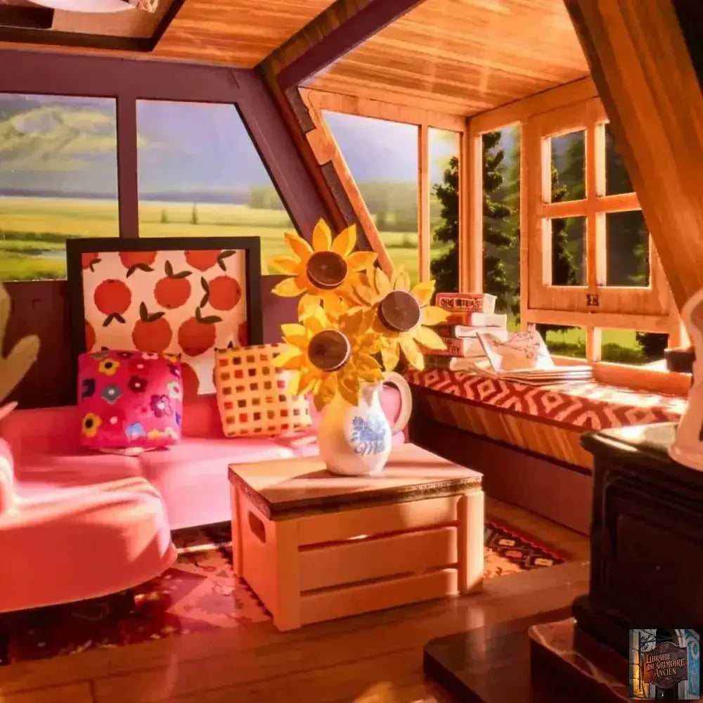 Maison miniature 3D - Puzzle en bois décor de bureau - © 2026 Le Grimoire Ancien