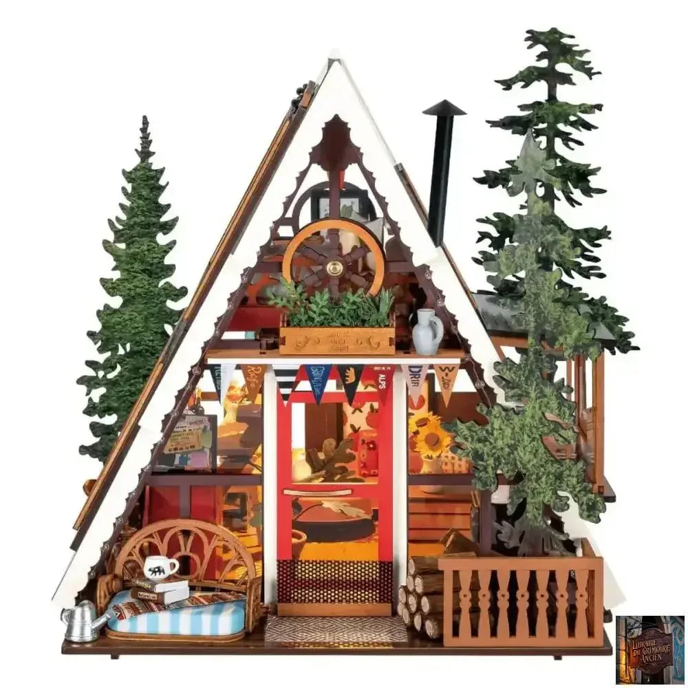 Maison miniature 3D - Puzzle en bois décor de bureau - © 2026 Le Grimoire Ancien