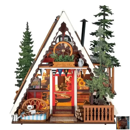 Maison miniature 3D - Puzzle en bois décor de bureau - © 2026 Le Grimoire Ancien