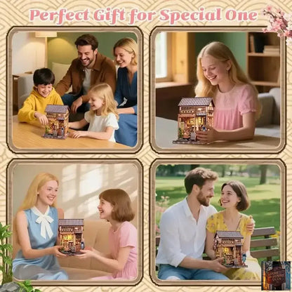 Maison miniature en bois pour bibliothèque - © 2026 Le Grimoire Ancien