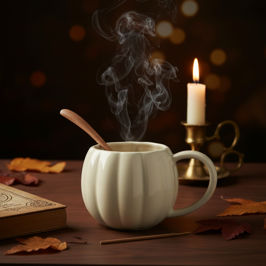 Mug Citrouille Crème – Dark Academia Luxe