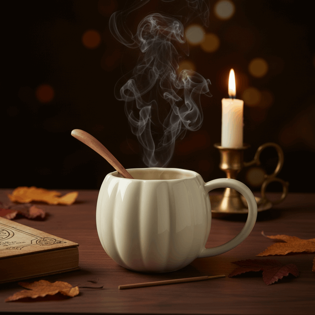 Mug Citrouille Crème – Dark Academia Luxe