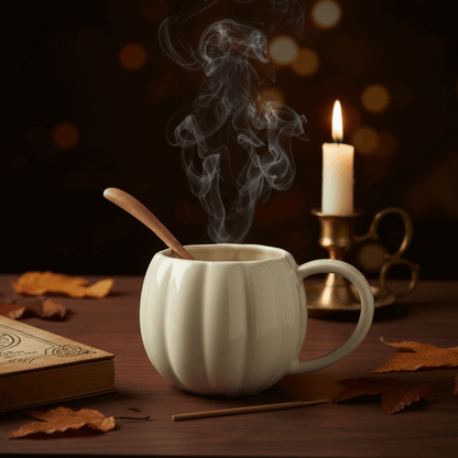 Mug Citrouille Crème – Dark Academia Luxe