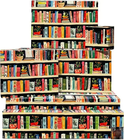 Papier d'emballage livres – 6 feuilles de papier cadeau - © 2026 Le Grimoire Ancien