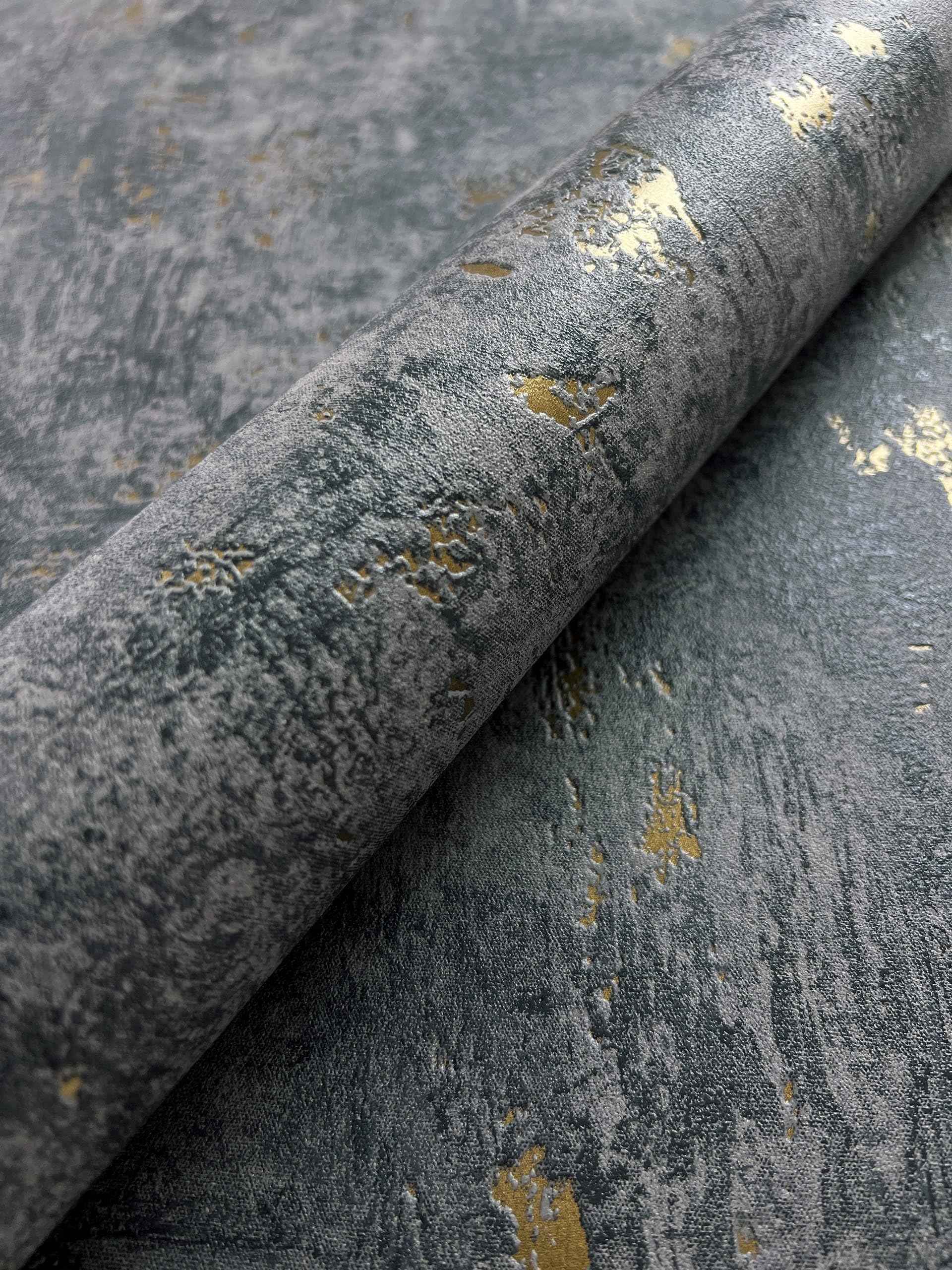 Papier peint intissé effet béton métallique | Newroom Kehda gris, beige & anthracite - © 2026 Le Grimoire Ancien