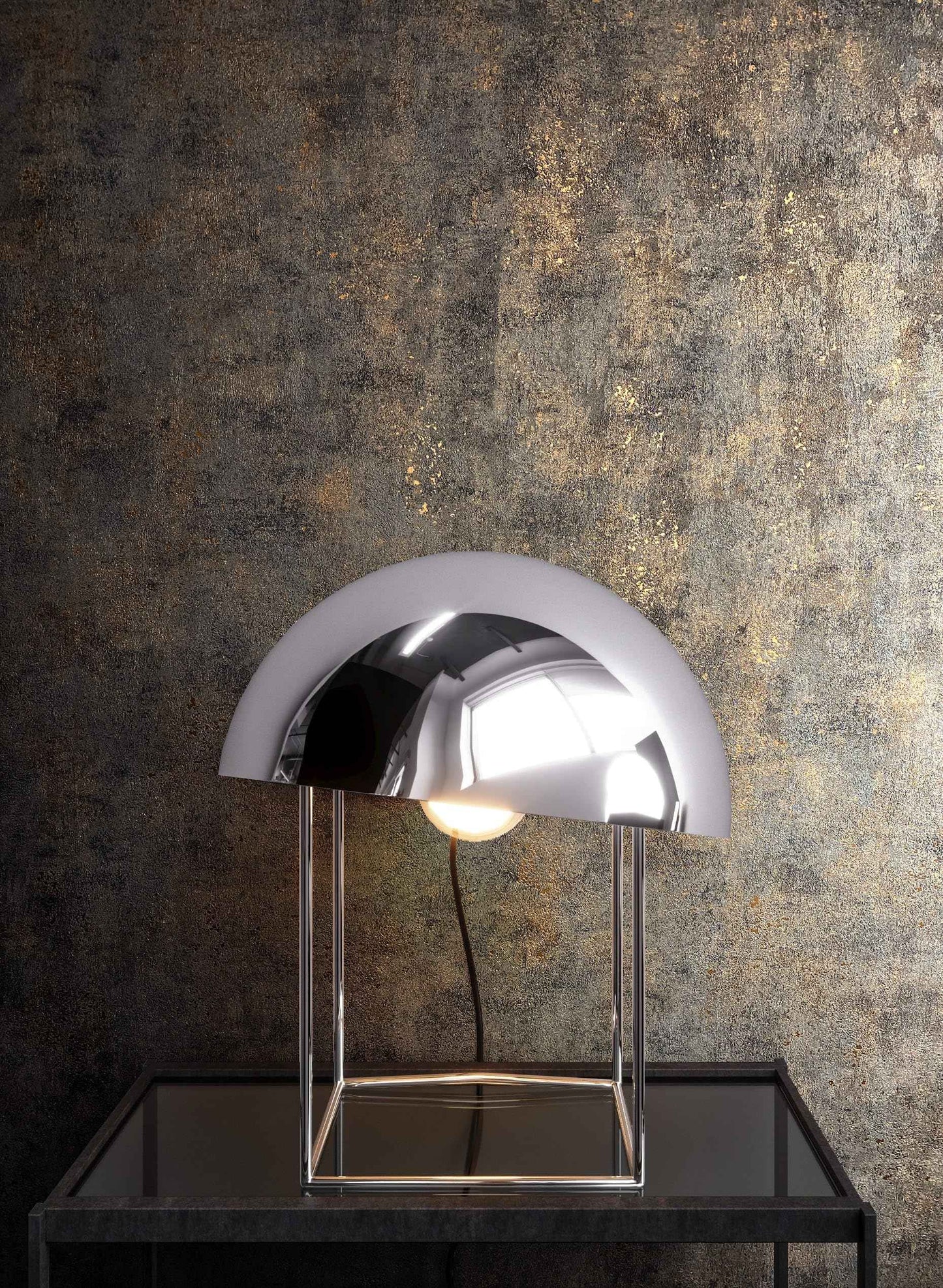 Papier peint intissé effet béton | Newroom — Beige Marron & Noir Cuivre - © 2026 Le Grimoire Ancien