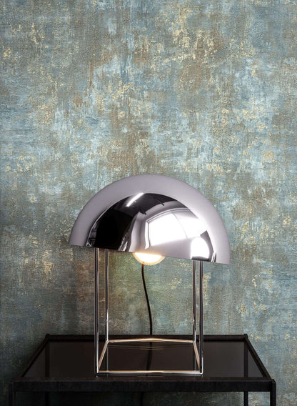 Papier peint intissé effet enduit béton métallique | Newroom Tyana — Noir, Bleu, Gris & Beige - © 2026 Le Grimoire Ancien