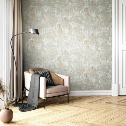 Papier peint intissé effet enduit béton métallique | Newroom Tyana — Noir, Bleu, Gris & Beige - © 2026 Le Grimoire Ancien