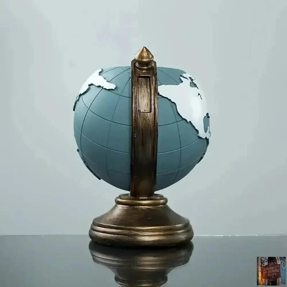 Porte-stylo - Globe créatif - Organisateur de bureau en résine - © 2026 Le Grimoire Ancien