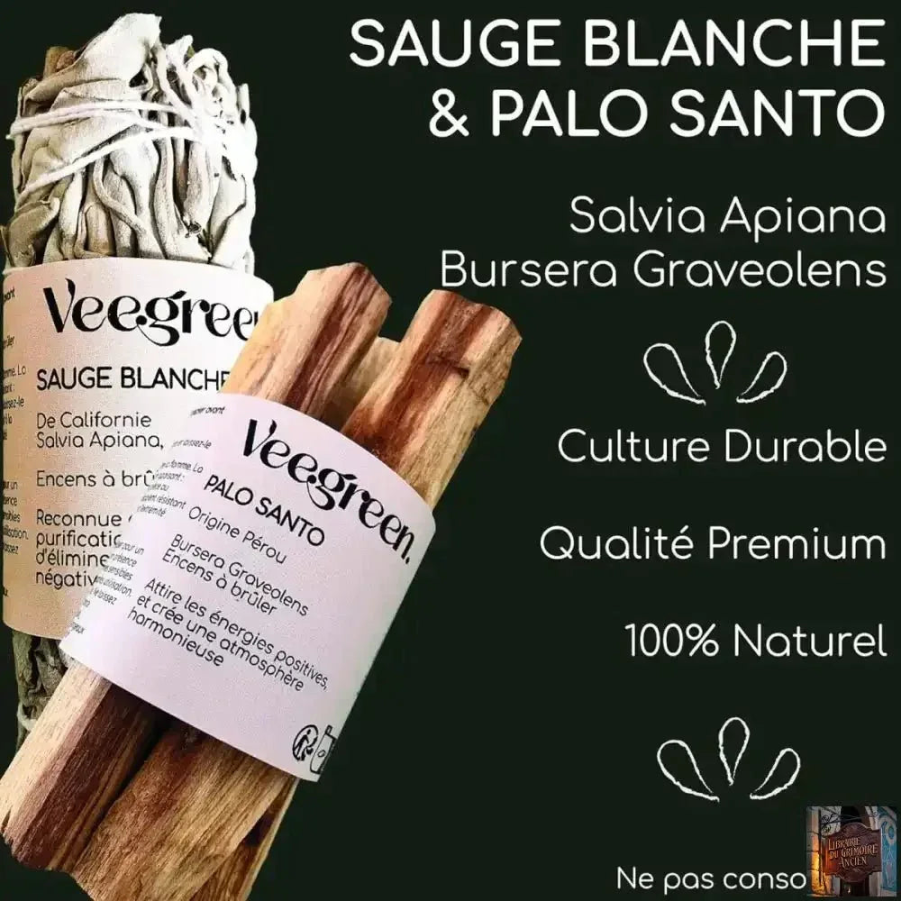 Sauges blanches purification à bruler & Palo Santo Stick│Coffret - © 2026 Le Grimoire Ancien
