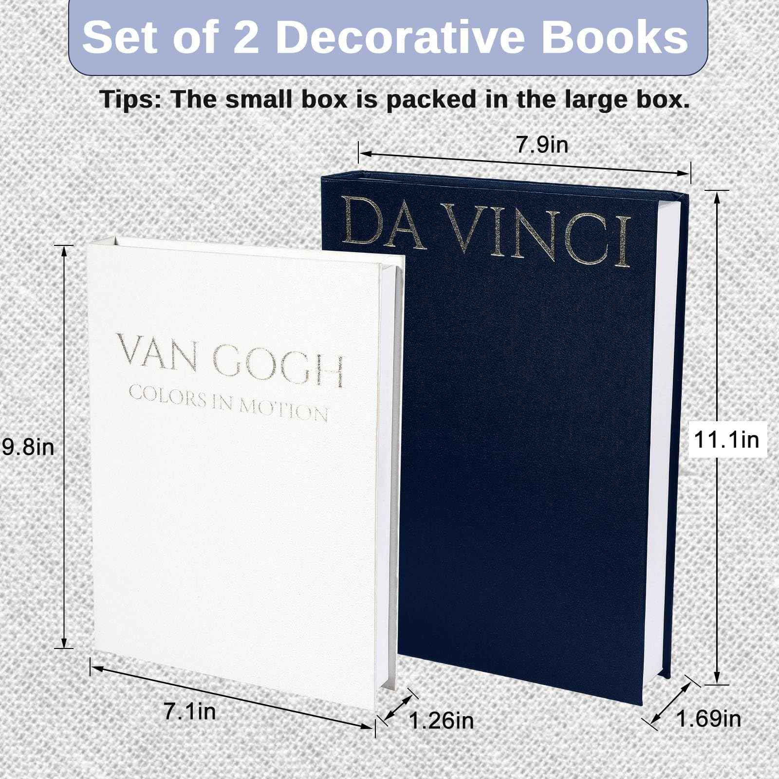 Set de 2 boîtes décoratives faux livres en lin | Dorure à chaud & fermeture magnétique | Empilables - © 2026 Le Grimoire Ancien