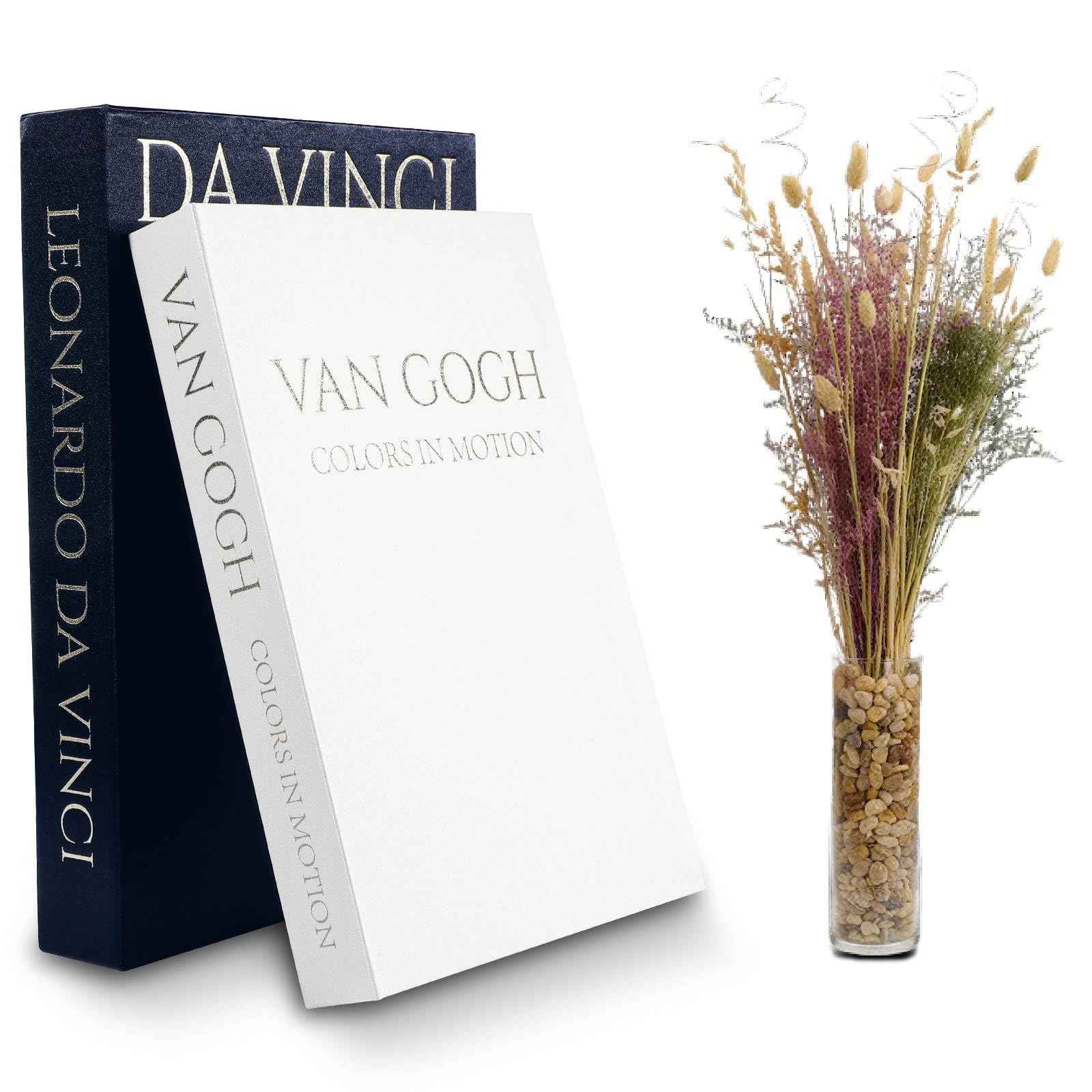 Set de 2 boîtes décoratives faux livres en lin | Dorure à chaud & fermeture magnétique | Empilables - © 2026 Le Grimoire Ancien