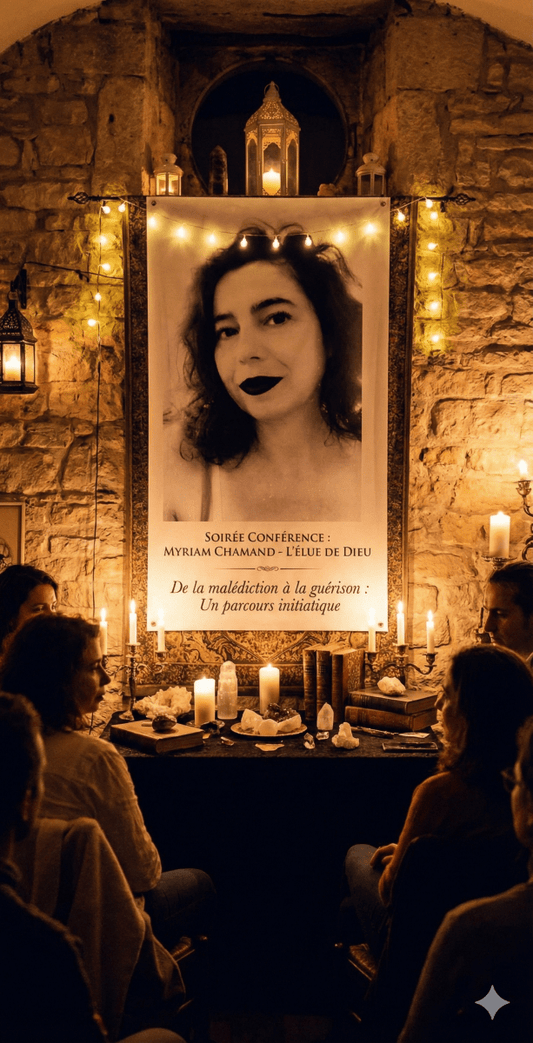 🕯️ Soirée conférence & témoignage : "L'Élue de Dieu" - © 2026 Le Grimoire Ancien