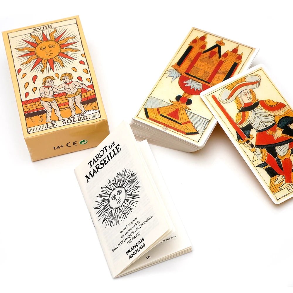 Tarot de Marseille Français - Cartes de 78 lames - Livret français - Le Grimoire Ancien