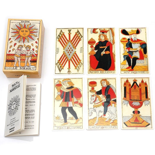 Tarot de Marseille Français - Cartes de 78 lames - Livret français - Le Grimoire Ancien