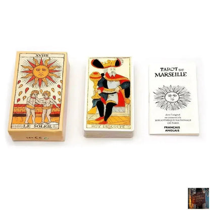 Tarot de Marseille Français - Cartes de 78 lames - Livret français - © 2026 Le Grimoire Ancien