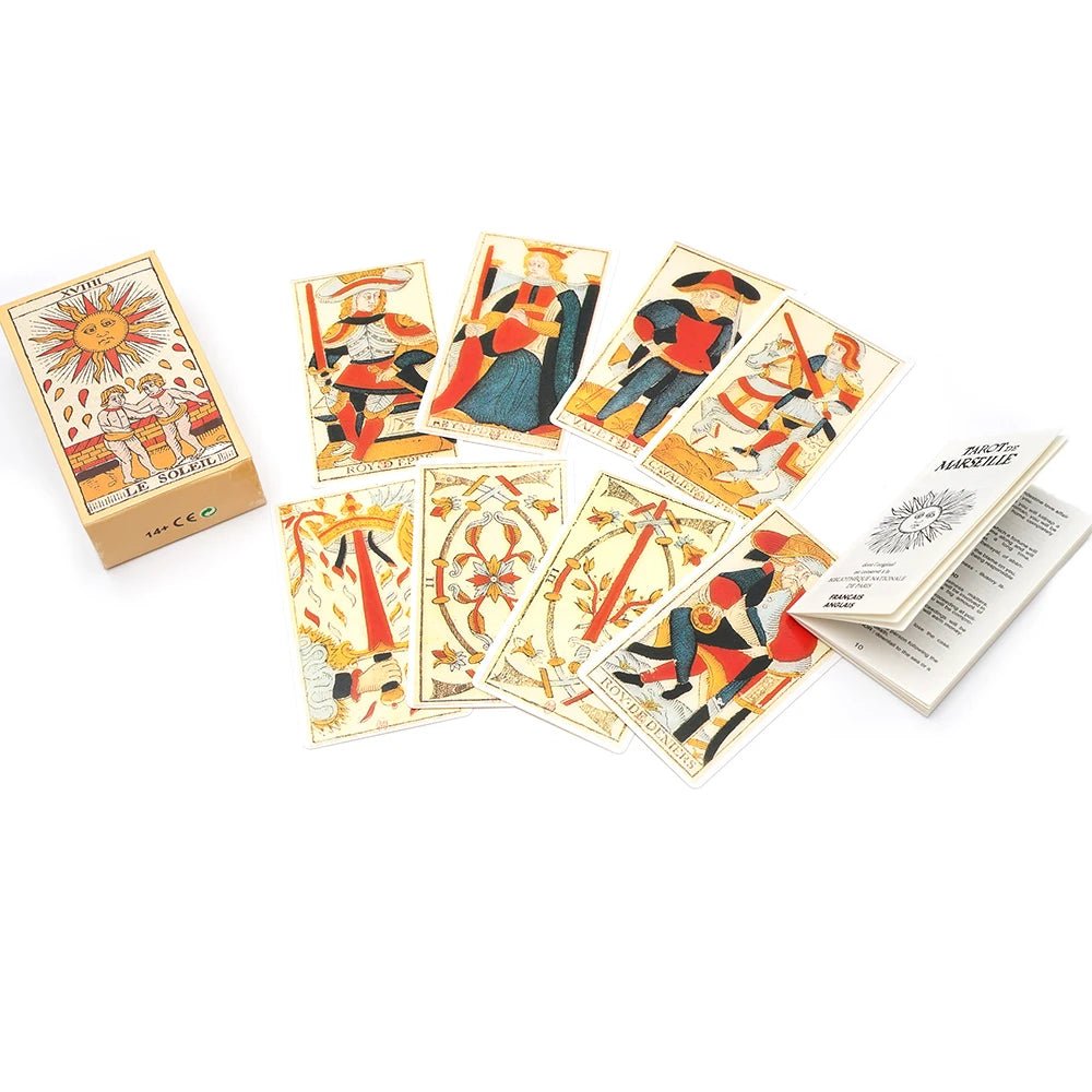 Tarot de Marseille Français - Cartes de 78 lames - Livret français - Le Grimoire Ancien